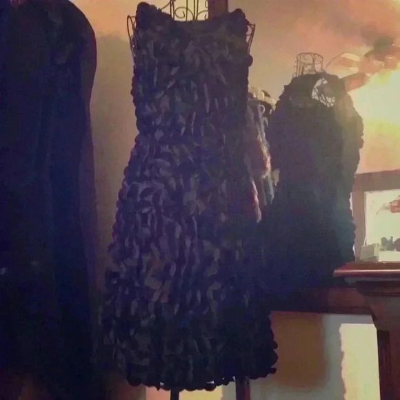 Petal Black Dress - Picture 2 of 9